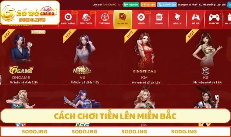 cách chơi Tiến lên miền Bắc